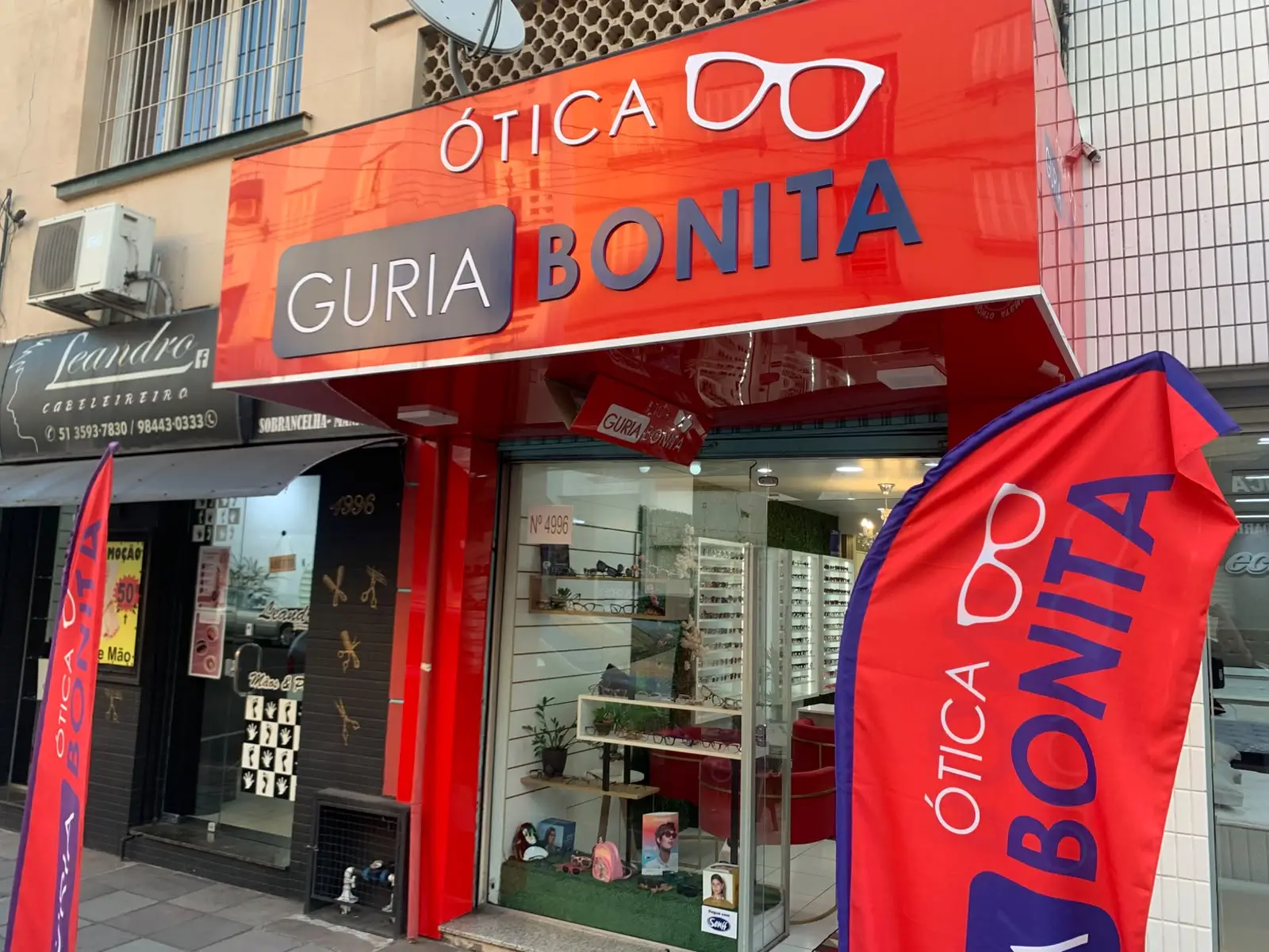 Fachada da Óptica Guria Bonita em Novo Hamburgo