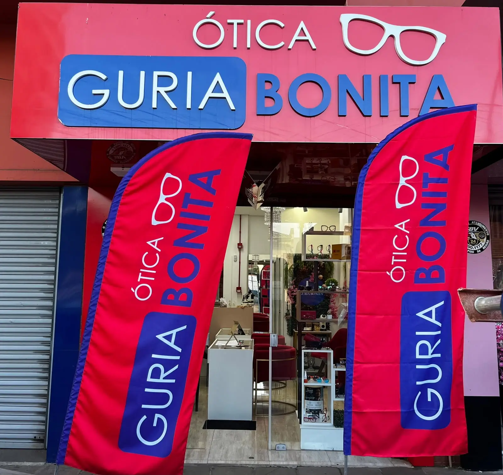 Fachada da Óptica Guria Bonita em São Leopoldo